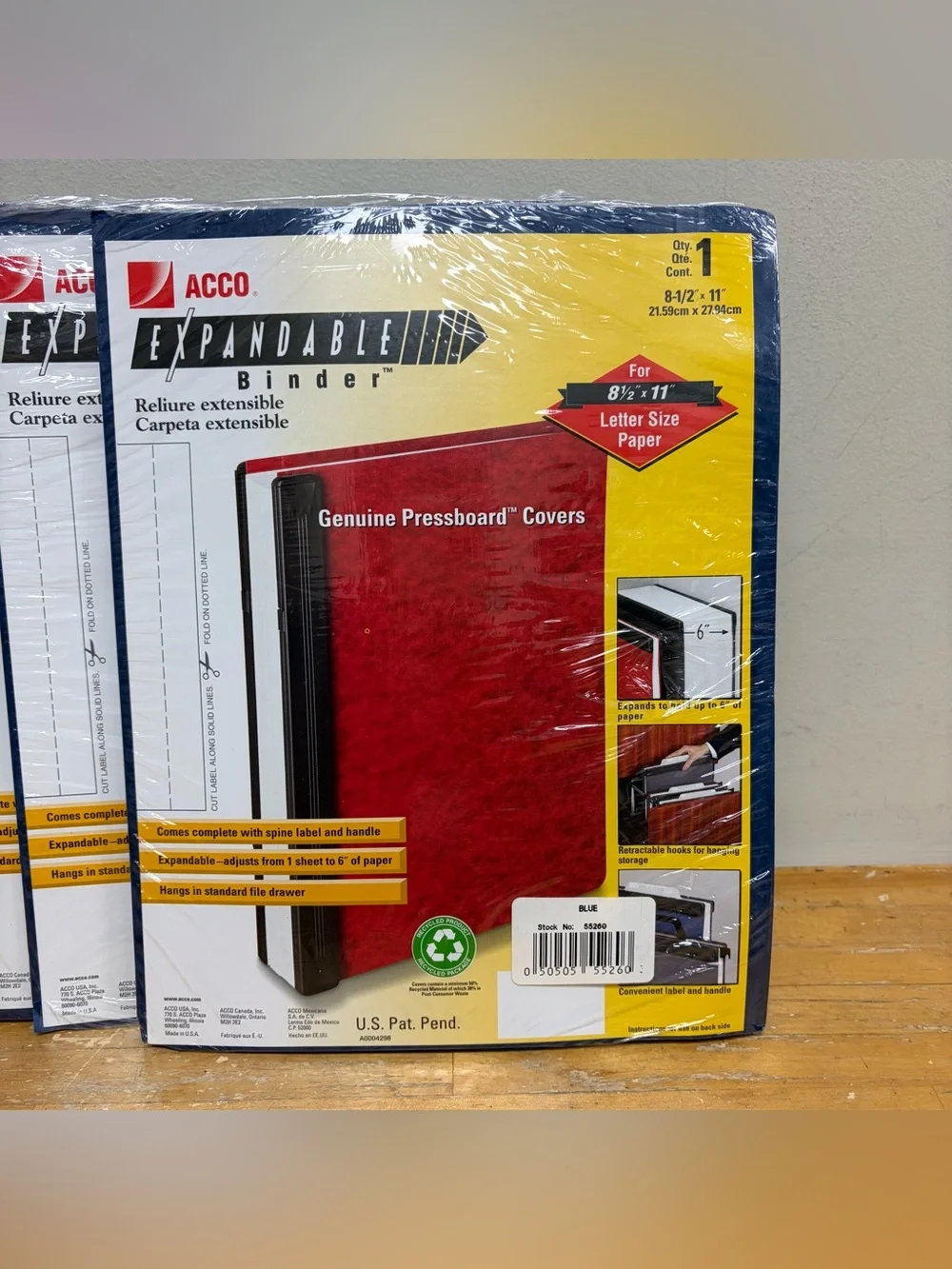Lot of 4: Blue Binders ACCO 8 1/2
